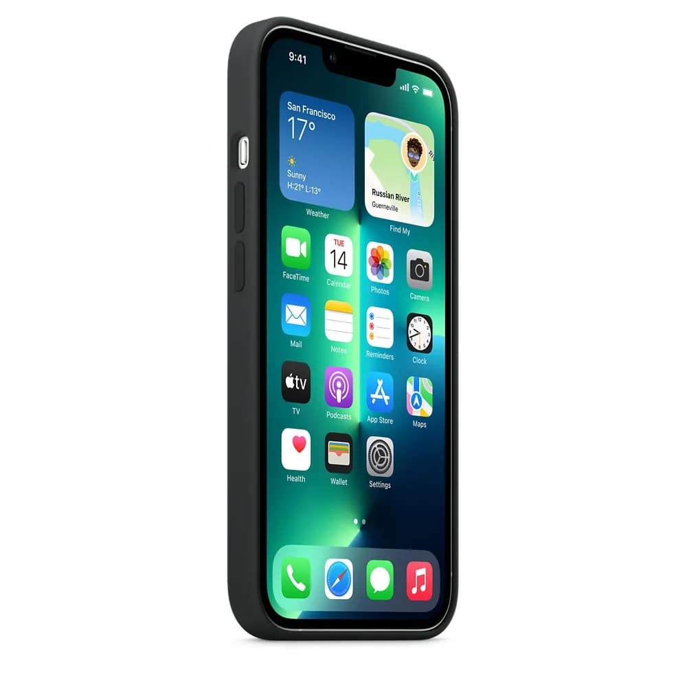 Силиконовый чехол Apple MagSafe для iPhone 13 Pro Dark Night, Black — фото 2