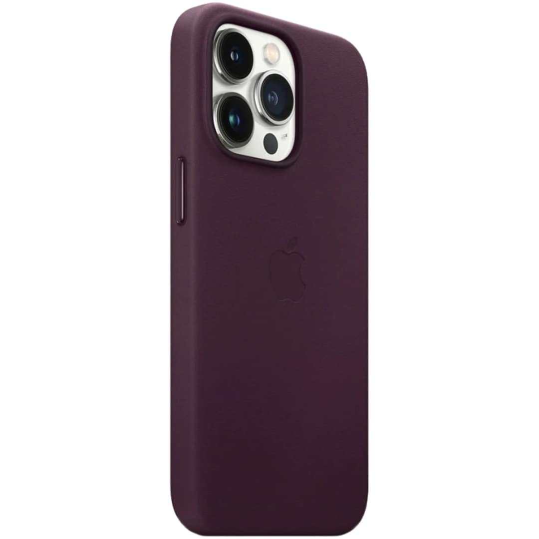 Кожаный чехол Apple MagSafe для iPhone 13 Pro Dark Cherry, Violet — фото 3