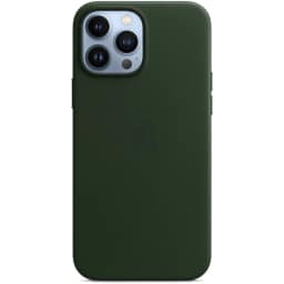 Кожаный чехол Apple MagSafe для iPhone 13 Pro Зелёная секвойя, Midnight Green — фото 4