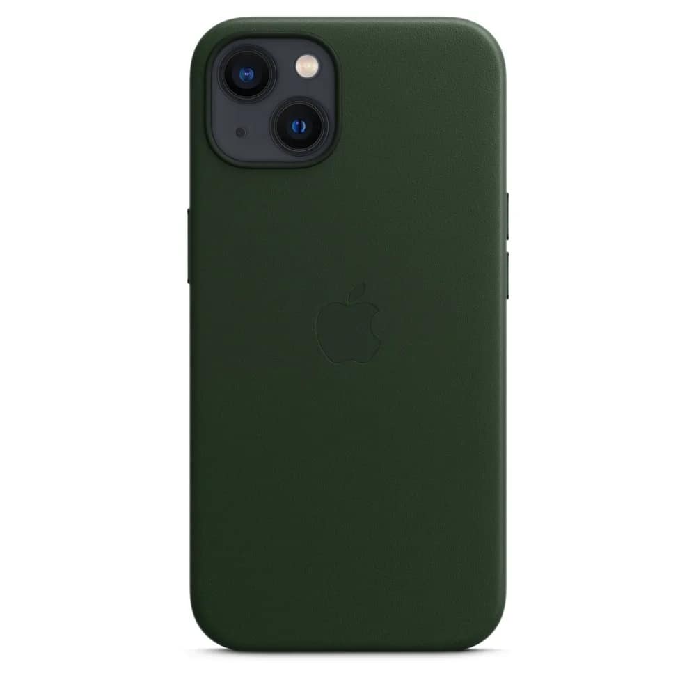 Кожаный чехол Apple MagSafe для iPhone 13 Зелёная секвойя, Green — фото 5