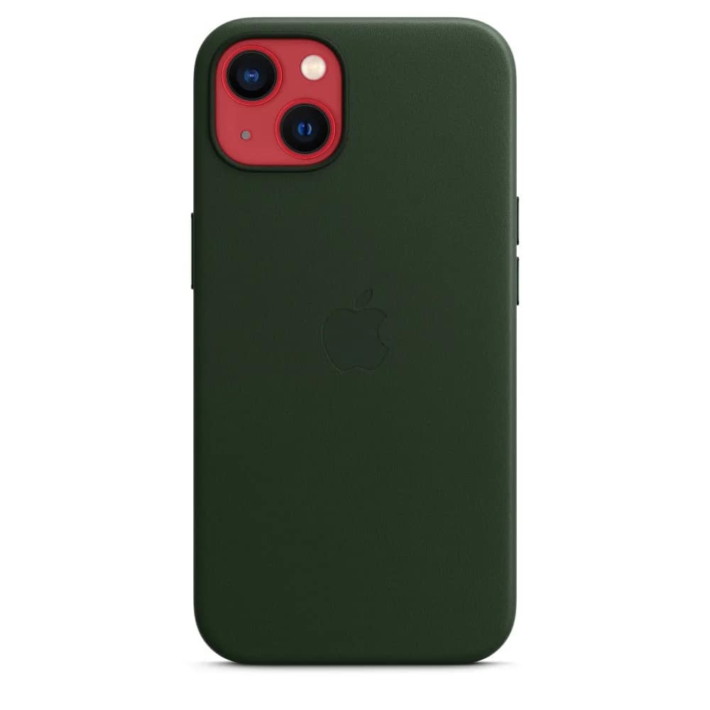 Кожаный чехол Apple MagSafe для iPhone 13 Зелёная секвойя, Green — фото 8