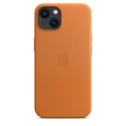 Кожаный чехол Apple MagSafe для iPhone 13 Golden Ocher, Orange — фото 5