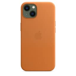 Кожаный чехол Apple MagSafe для iPhone 13 Golden Ocher, Orange — фото 7