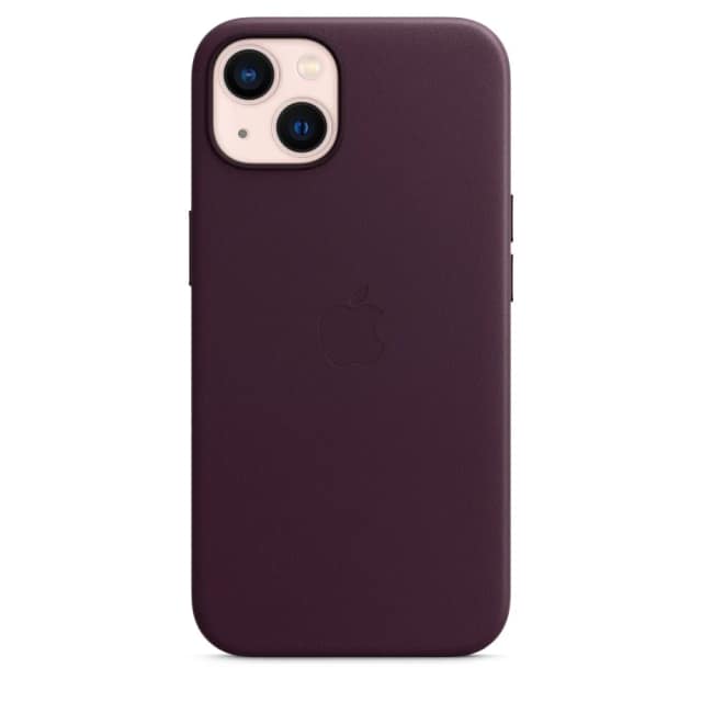 Кожаный чехол Apple MagSafe для iPhone 13 Dark Cherry, Violet