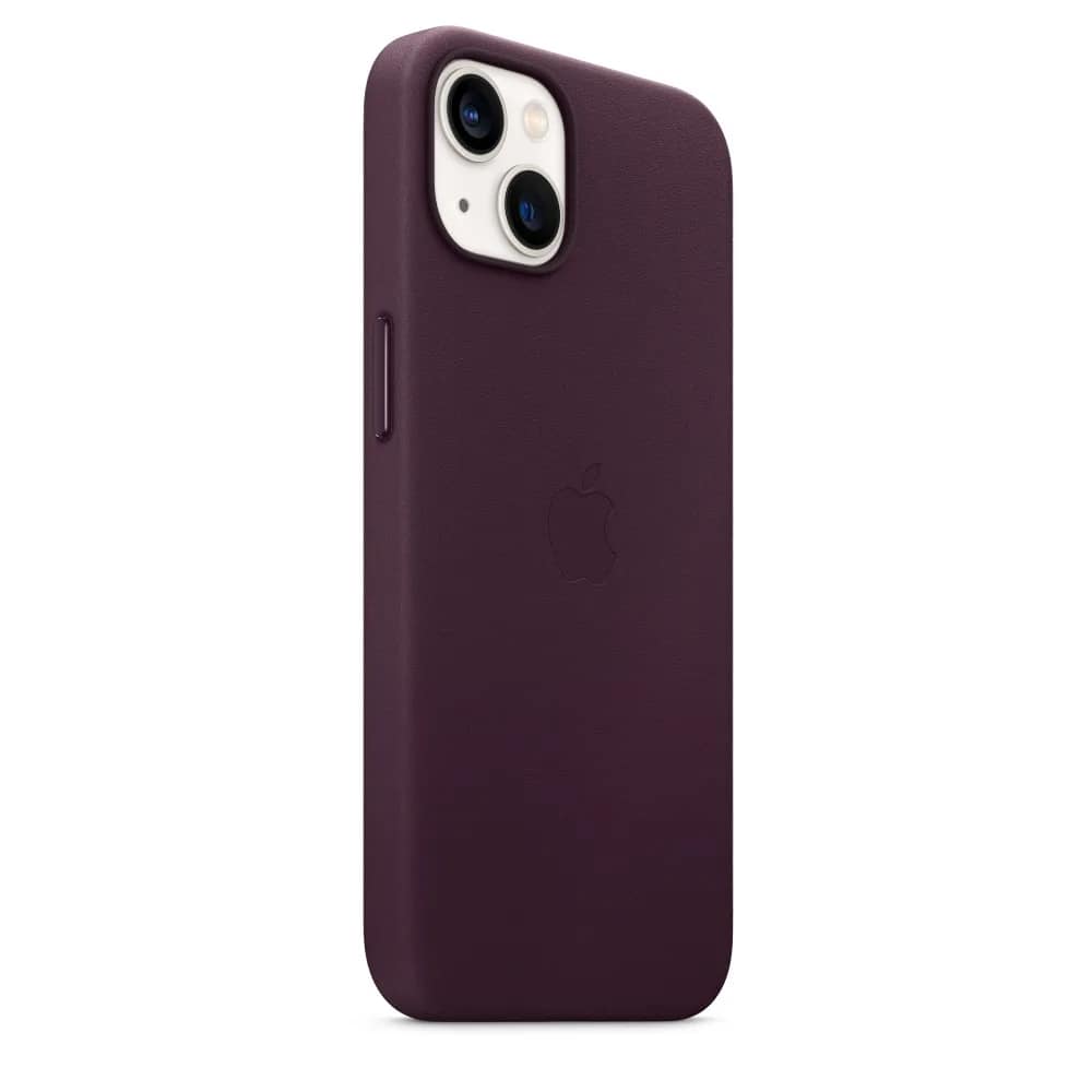 Кожаный чехол Apple MagSafe для iPhone 13 Dark Cherry, Violet — фото 3