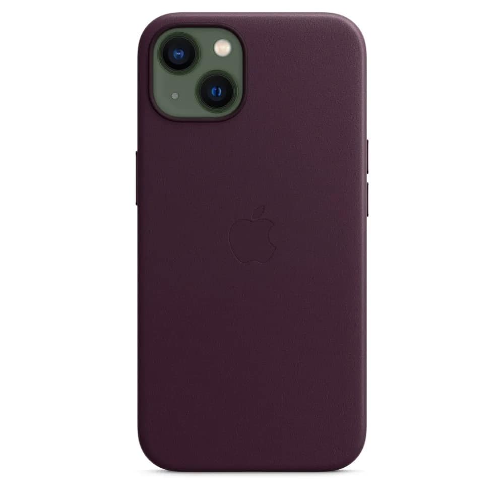 Кожаный чехол Apple MagSafe для iPhone 13 Dark Cherry, Violet — фото 5