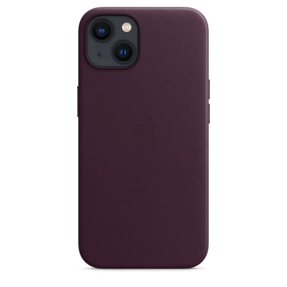 Кожаный чехол Apple MagSafe для iPhone 13 Dark Cherry, Violet — фото 7