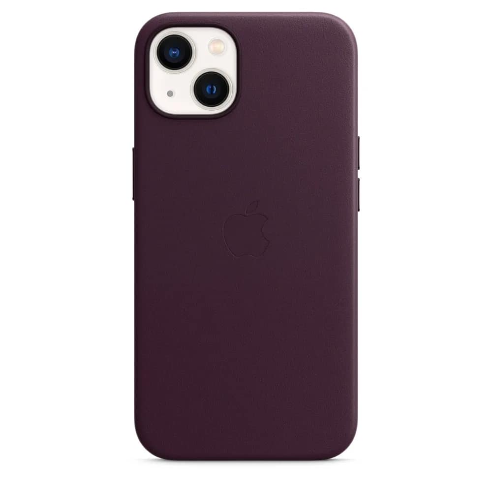 Кожаный чехол Apple MagSafe для iPhone 13 Dark Cherry, Violet — фото 8
