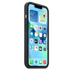 Кожаный чехол Apple MagSafe для iPhone 13 Тёмная ночь, Black — фото 3