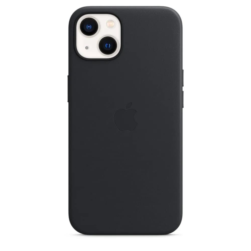 Кожаный чехол Apple MagSafe для iPhone 13 Тёмная ночь, Black — фото 4