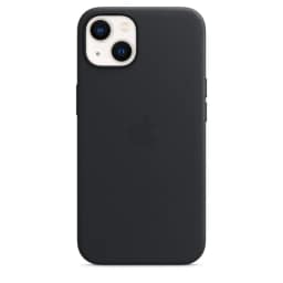 Кожаный чехол Apple MagSafe для iPhone 13 Тёмная ночь, Black — фото 4