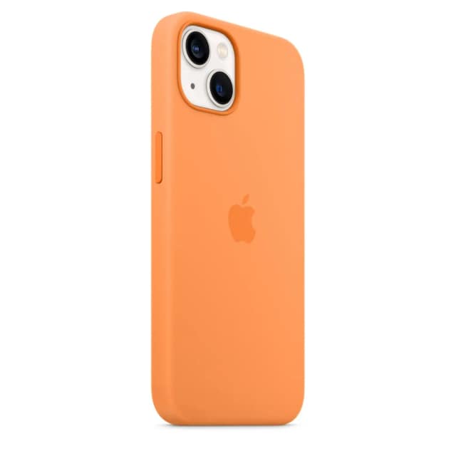 Силиконовый чехол Apple MagSafe для iPhone 13 Весенняя мимоза, Orange