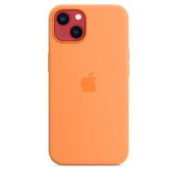 Силиконовый чехол Apple MagSafe для iPhone 13 Весенняя мимоза, Orange — фото 3
