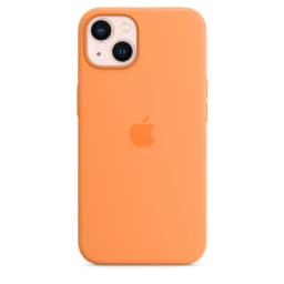 Силиконовый чехол Apple MagSafe для iPhone 13 Весенняя мимоза, Orange — фото 4