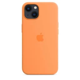 Силиконовый чехол Apple MagSafe для iPhone 13 Весенняя мимоза, Orange — фото 6