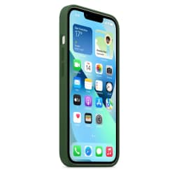 Силиконовый чехол Apple MagSafe для iPhone 13 Зелёный клевер, Green — фото 2
