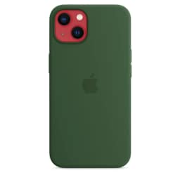 Силиконовый чехол Apple MagSafe для iPhone 13 Зелёный клевер, Green — фото 3