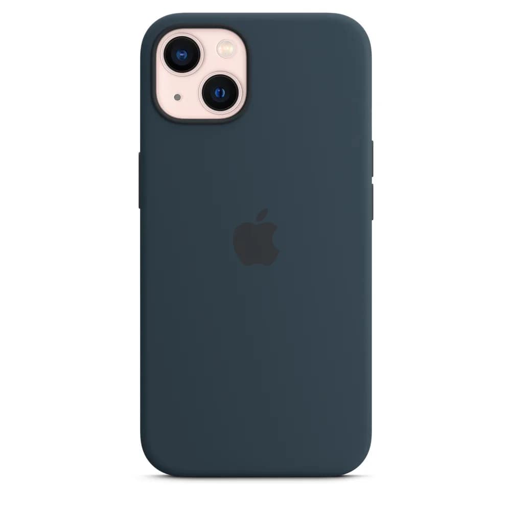 Силиконовый чехол Apple MagSafe для iPhone 13 Blue, Midnight Blue — фото 4