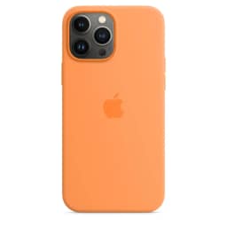 Силиконовый чехол Apple MagSafe для iPhone 13 Pro Max Весенняя мимоза, Orange — фото 2