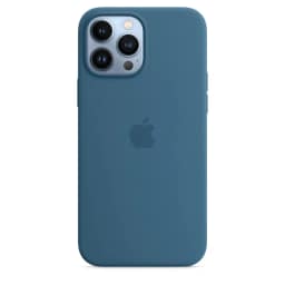 Силиконовый чехол Apple MagSafe для iPhone 13 Pro Max Полярная лазурь, Blue — фото 1