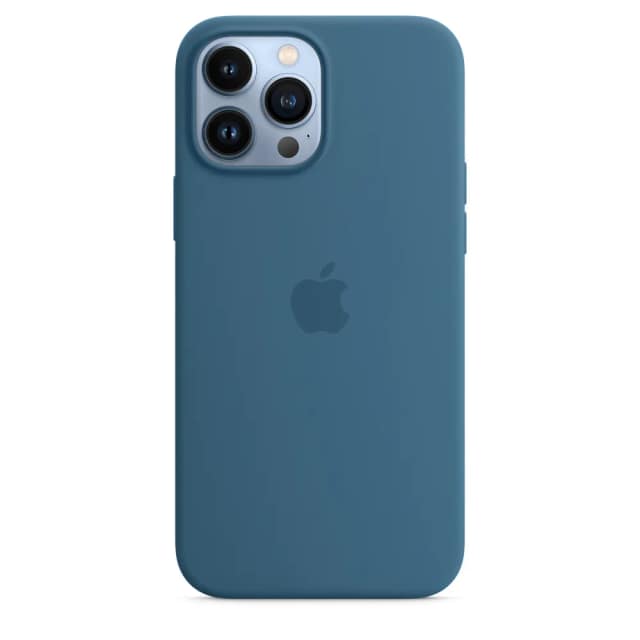 Силиконовый чехол Apple MagSafe для iPhone 13 Pro Max Полярная лазурь, Blue