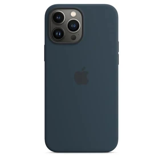 Силиконовый чехол Apple MagSafe для iPhone 13 Pro Max Blue, Midnight Blue — фото 4