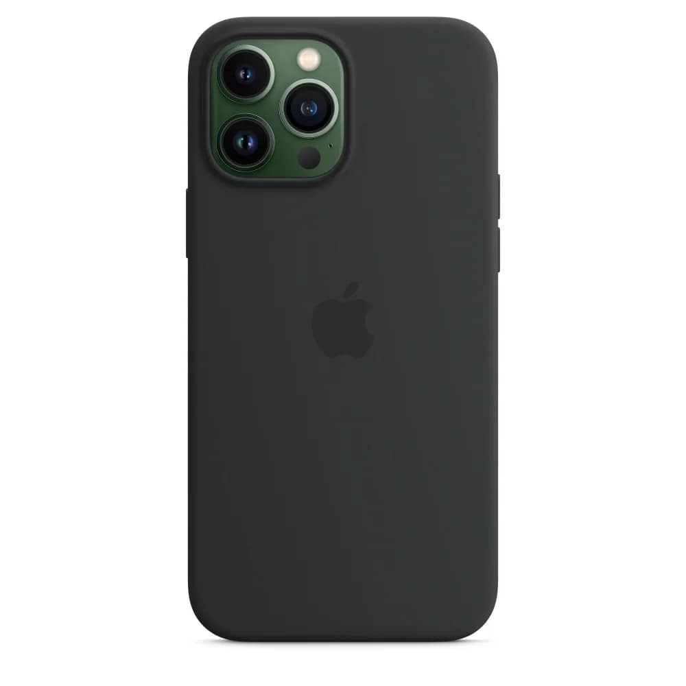 Силиконовый чехол Apple MagSafe для iPhone 13 Pro Max Тёмная ночь, Black — фото 2