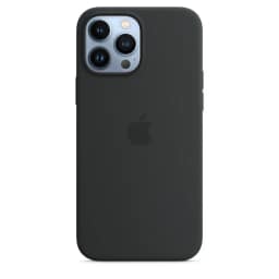 Силиконовый чехол Apple MagSafe для iPhone 13 Pro Max Тёмная ночь, Black — фото 3
