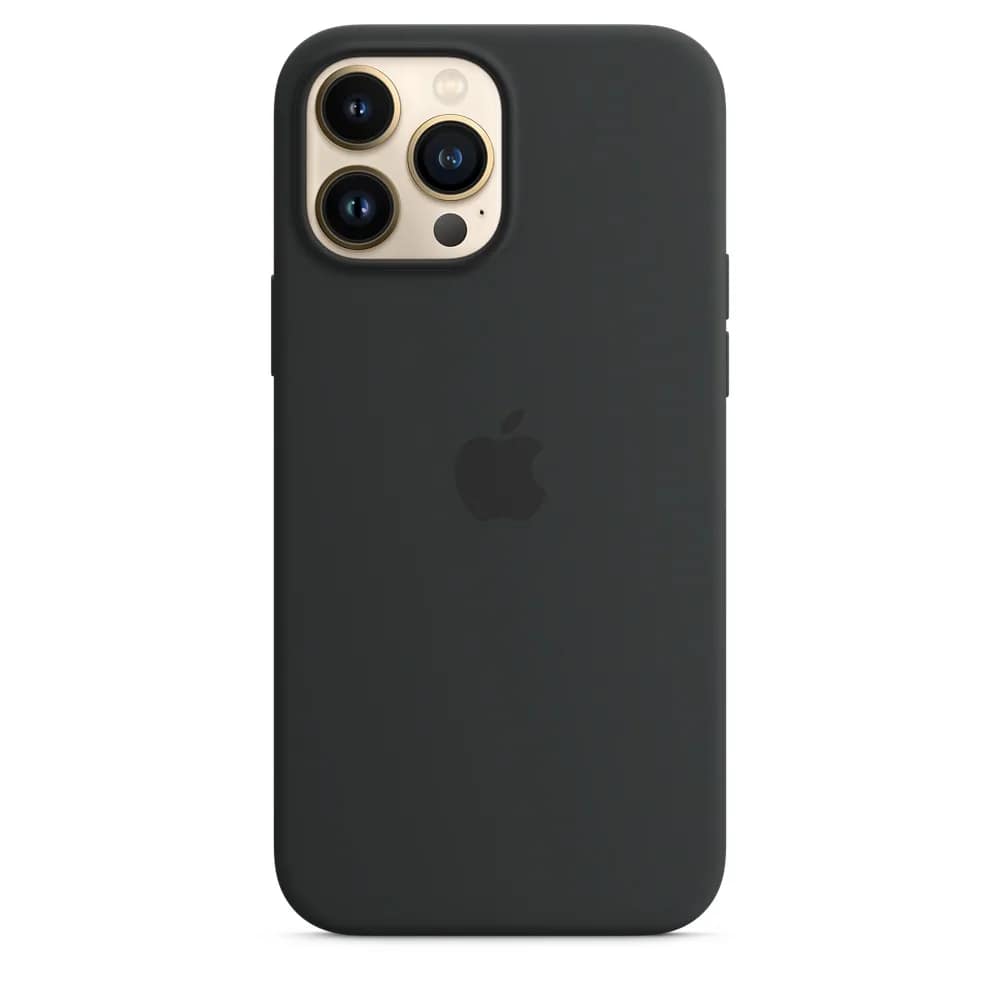 Силиконовый чехол Apple MagSafe для iPhone 13 Pro Max Тёмная ночь, Black — фото 4