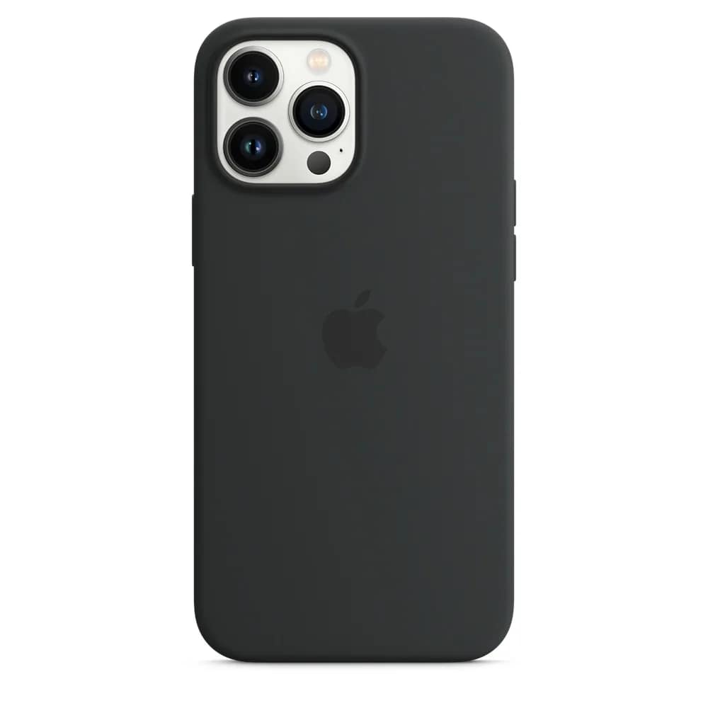 Силиконовый чехол Apple MagSafe для iPhone 13 Pro Max Тёмная ночь, Black — фото 5