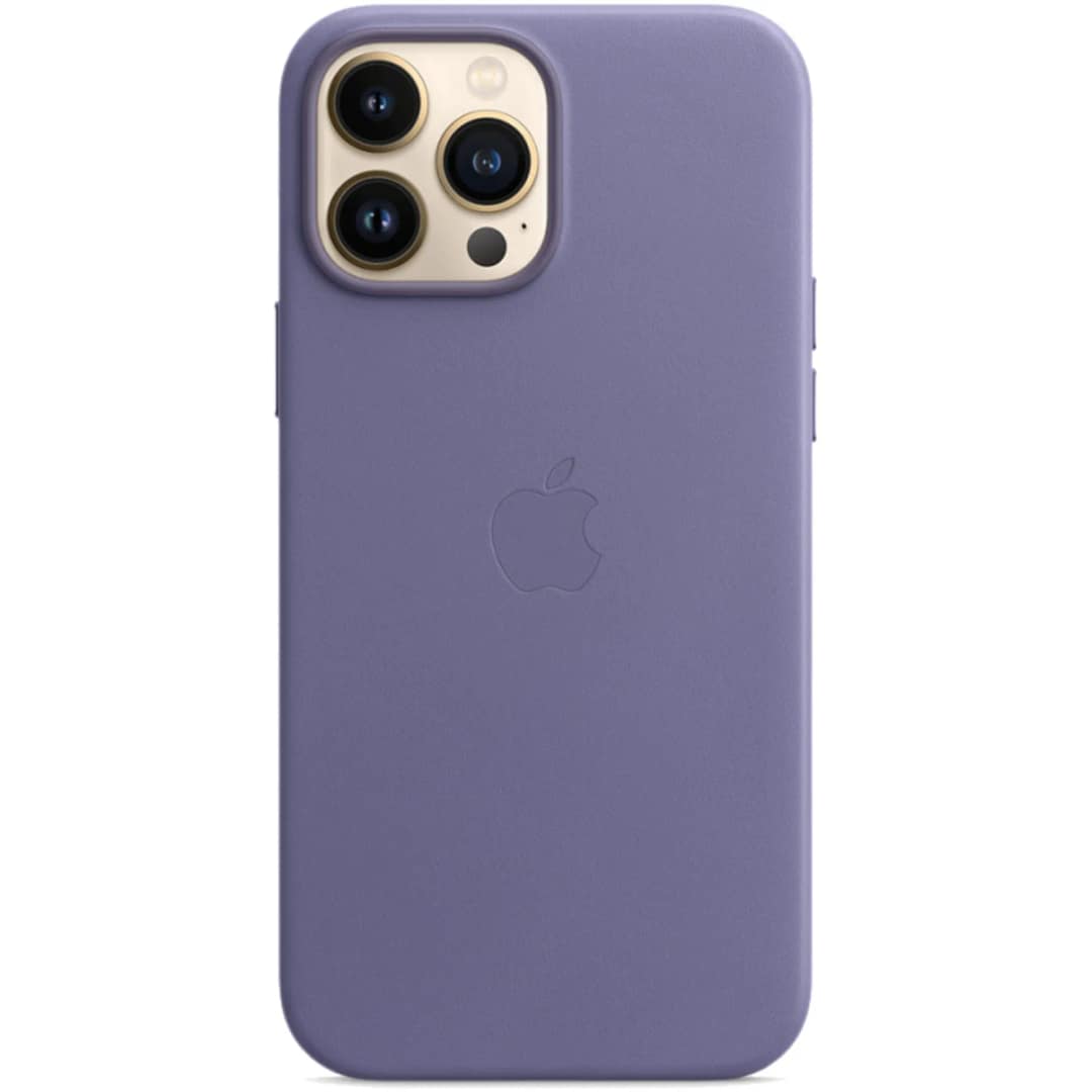 Кожаный чехол Apple MagSafe для iPhone 13 Pro Max Сиреневая глициния, Purple — фото 2