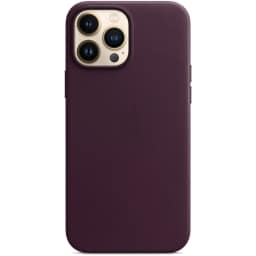 Кожаный чехол Apple MagSafe для iPhone 13 Pro Max Тёмная вишня, Violet — фото 1