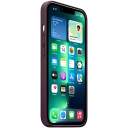 Кожаный чехол Apple MagSafe для iPhone 13 Pro Max Тёмная вишня, Violet — фото 3