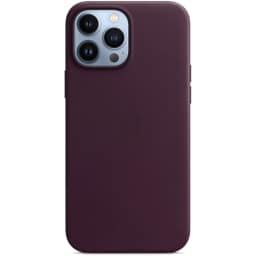 Кожаный чехол Apple MagSafe для iPhone 13 Pro Max Тёмная вишня, Violet — фото 5