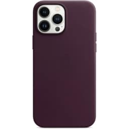 Кожаный чехол Apple MagSafe для iPhone 13 Pro Max Тёмная вишня, Violet — фото 6