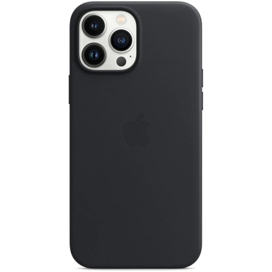 Кожаный чехол Apple MagSafe для iPhone 13 Pro Max Тёмная ночь, Black — фото 4
