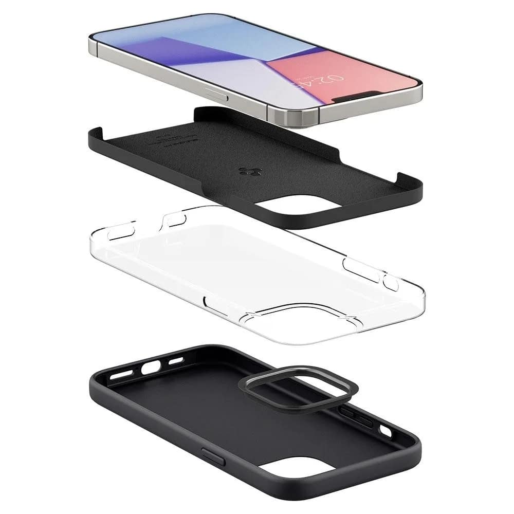 Чехол Spigen Silicone Fit для iPhone 13 Pro, Black — фото 6