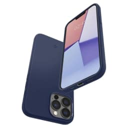 Чехол Spigen Silicone Fit для iPhone 13 Pro, Blue — фото 8