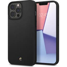 Чехол Spigen Cyrill Leather Brick для iPhone 13 Pro Max, Black — фото 1