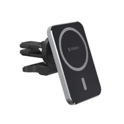 Автомобильный держатель Deppa Mage Safe Qi для iPhone магнитный Black, Черный — фото 1