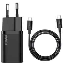 Сетевое зарядное устройство Baseus 25W USB-C TZCCSUP-L01, Black — фото 1