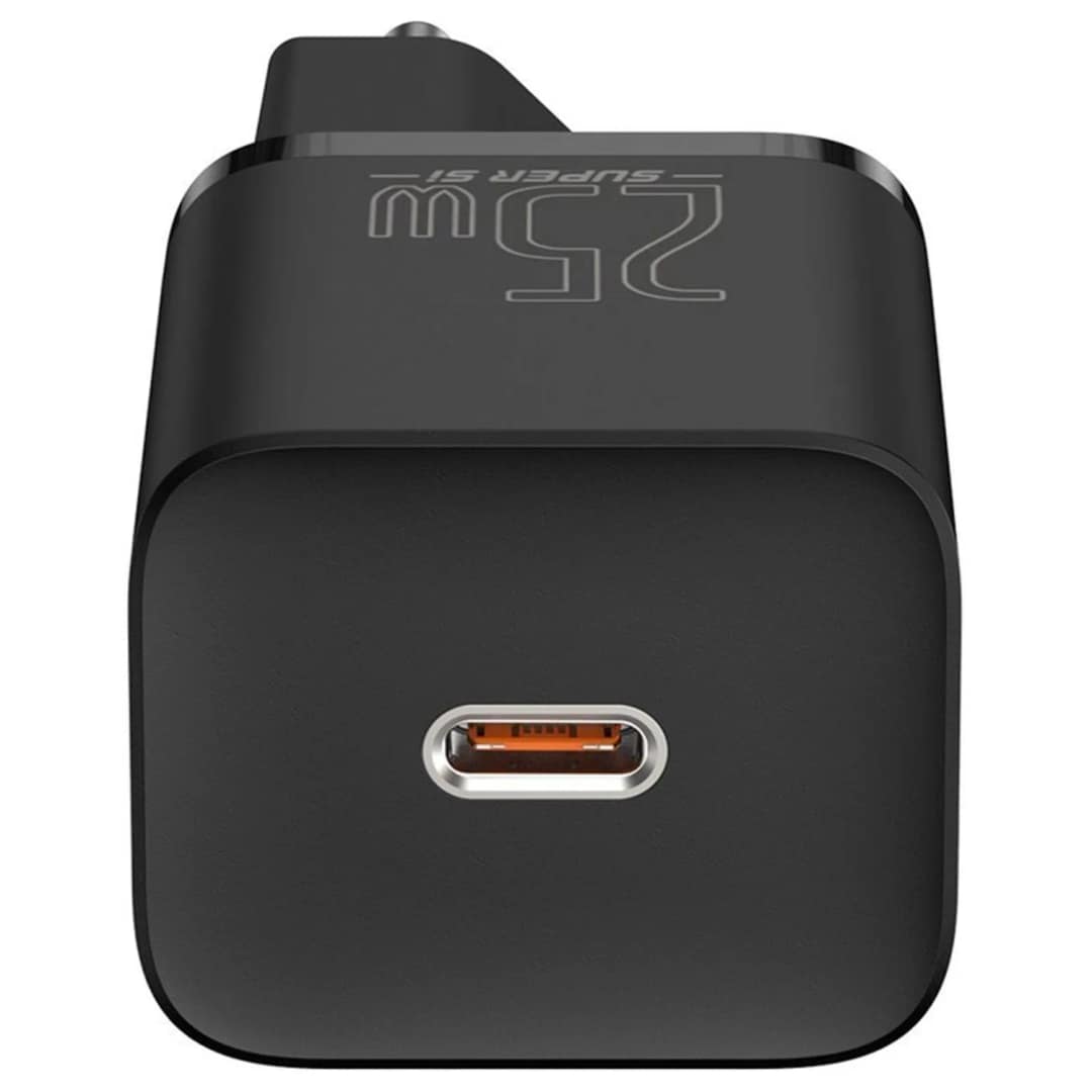 Сетевое зарядное устройство Baseus 25W USB-C TZCCSUP-L01, Black — фото 2