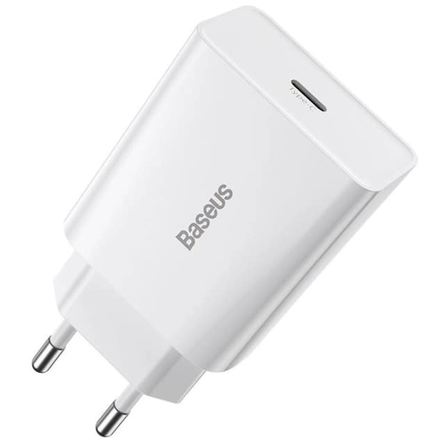 Сетевое зарядное устройство Baseus 20W USB-C CCFS-SN01, White