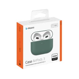 Силиконовый чехол Deppa для AirPods 3 Green, Olive — фото 2