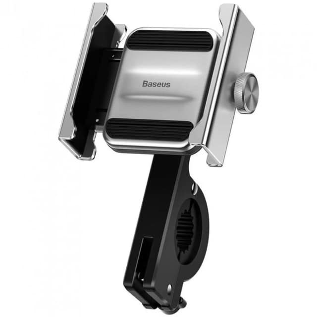 Держатель на руль Baseus Knight Motorcycle Holder CRJBZ-0S Silver Black, Black-White