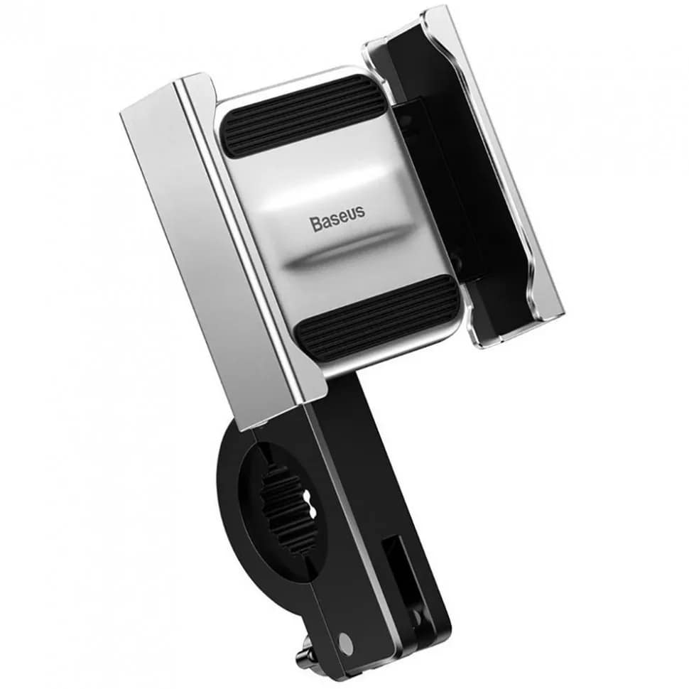 Держатель на руль Baseus Knight Motorcycle Holder CRJBZ-0S Silver Black, Black-White — фото 2