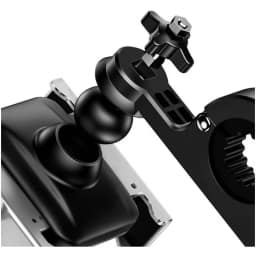 Держатель на руль Baseus Knight Motorcycle Holder CRJBZ-0S Silver Black, Black-White — фото 4