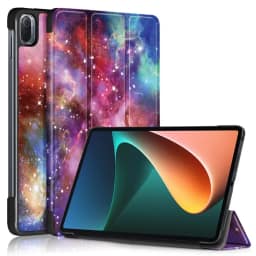 Чехол-книжка Lux Smart Case для XiaoMi Pad 5 с рисунком космос Color, Розовый — фото 2