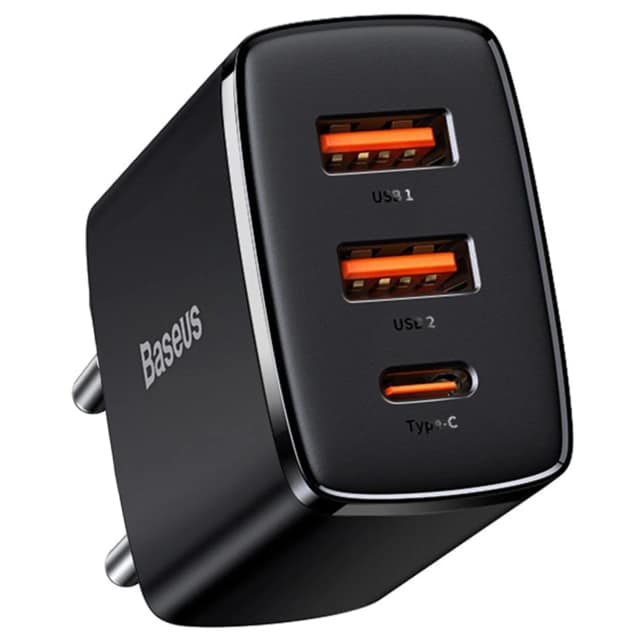 Сетевое зарядное устройство Baseus 30W USB-A USB-C CCXJ-E01, Black