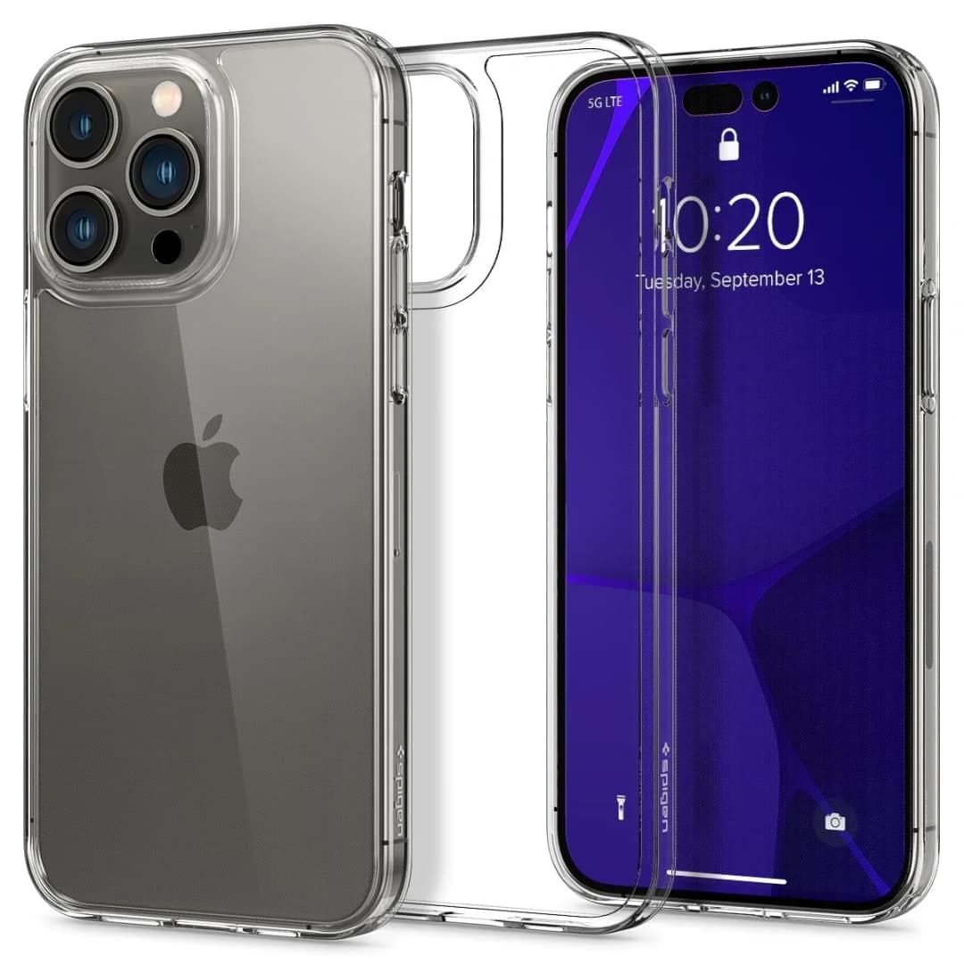 Чехол Spigen Air skin Hybrid для iPhone 14 Pro Crystal Clear, Прозрачный — фото 2